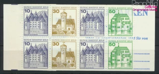 Briefmarken Berlin (West) 1980 Mi MH11ed (kompl.Ausg.) r höherstehend post(95197