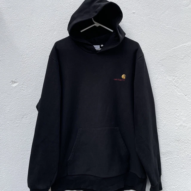CARHARTT WIP HOODIE Squad Sweat Mens Extra Large Black Heavyweight