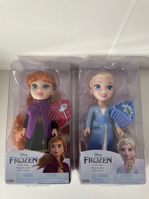 Disney Frozen Petite Anna & Elsa Doll Bundle With Accessories & Combs - BNIB