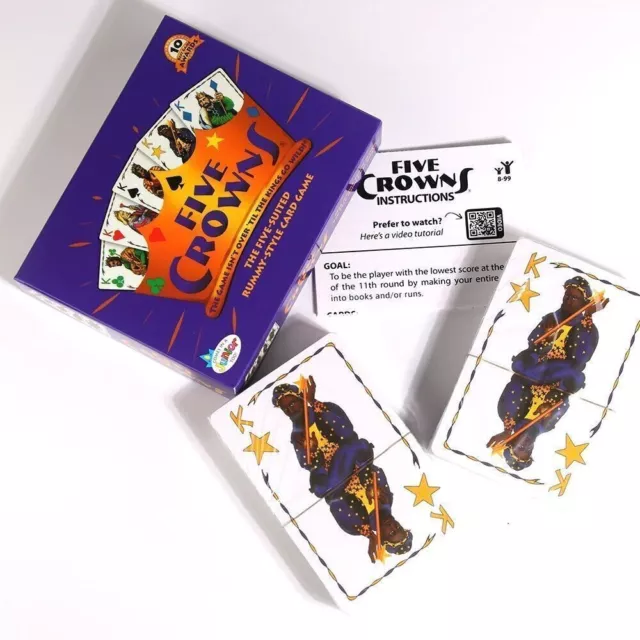 OZ Five Crowns Card Game 5 Suites Classic Original Family Party Rummy Style Play