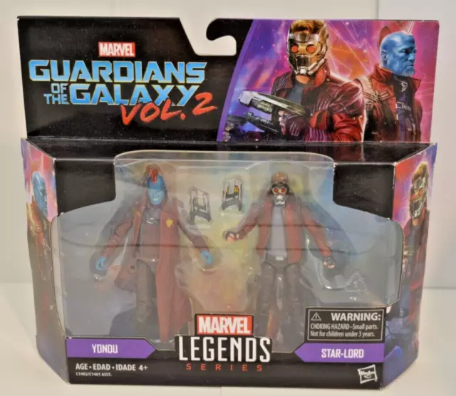 Figuras Marvel Legends Guardianes De La Galaxia Vol 2 Yondu Y Star-Lord 3,75