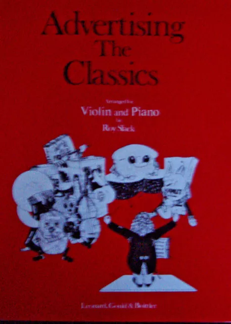 Advertising The Classics Violin Piano Music Book TV Adverts Classical Tunes S109