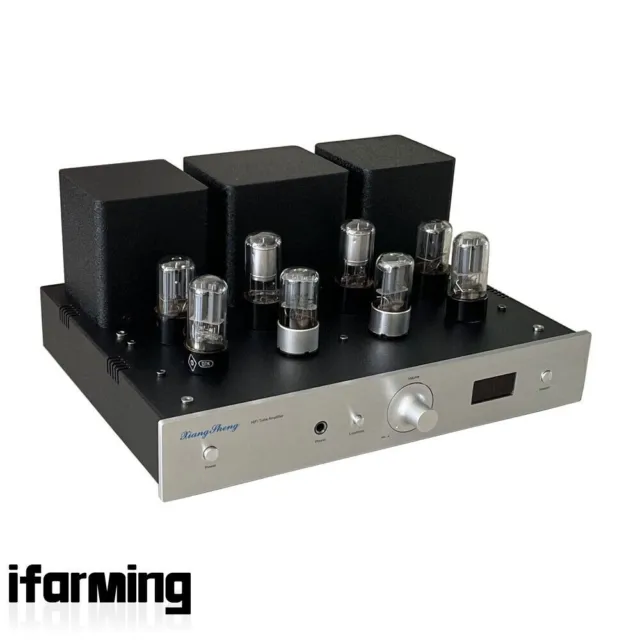 Hifi Tube Preamplifier Tube Preamp Headphone Amplifier Silver Supports Remote