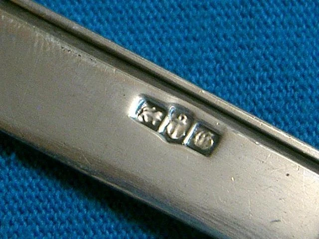 Antique1824-1848 Birmingham Hallmark Sterling Silver Folding Fruit Knife Vintage