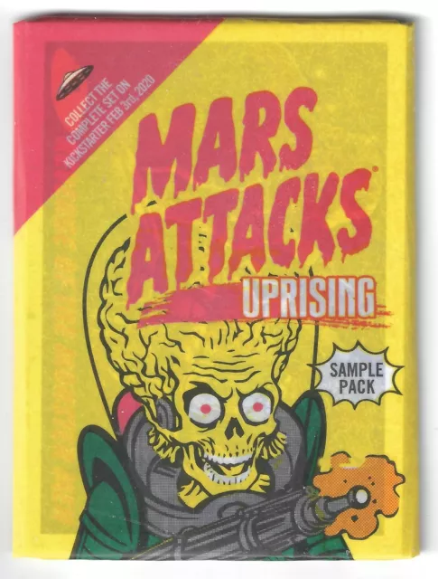 Mars Attacks Uprising 5 Card Promo Unopened Wax Pack SideKick Topps Sample New