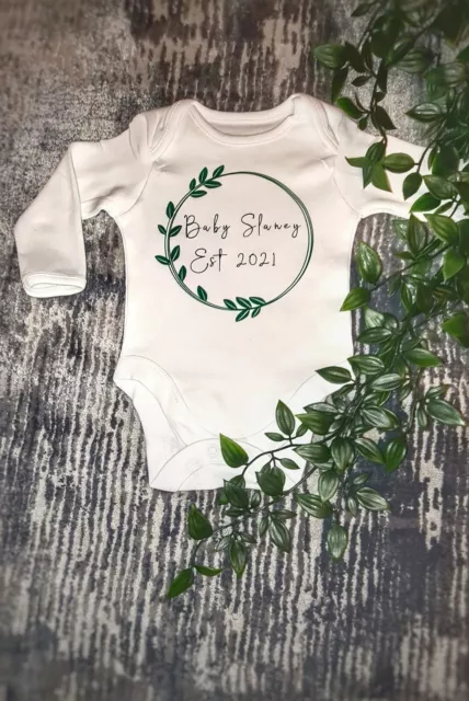 Personalisierte Babyweste Name Erster Geburtstag Baby Dusche 1. Weihnachten Liebesgeschenk