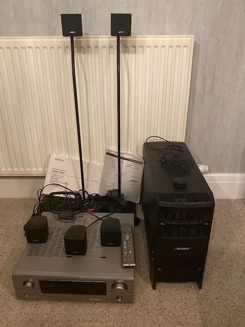 BOSE ACOUSTIMASS 6 Series III + Denon Receiver Sound system including ...