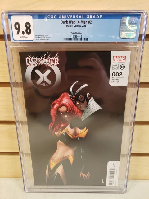 Dark Web X-Men #2 2023 MARVEL Comics David Baldeon Variant Cover CGC 9.8