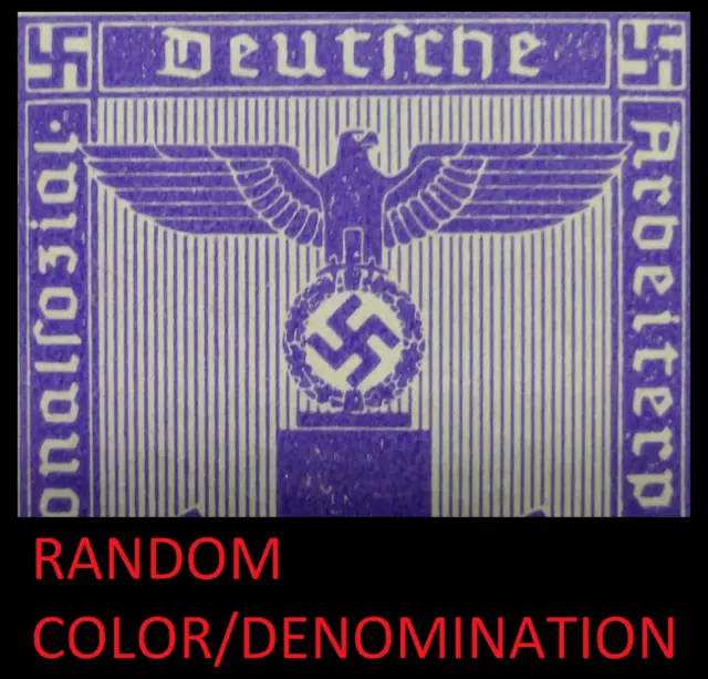Nazi Germany Third Reich Eagle Stamp 1942 WW2 Issue Reichspfennig Rare Artifact