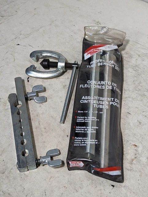 Superior Tool Pro-line tube bender set and pipe flaring tool as pictured
