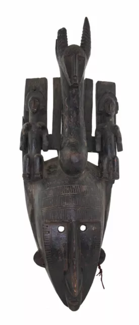 Bambara Ntomo Grande Máscara Arte Tribal Coutumier Africana Del Mali - 76 CM