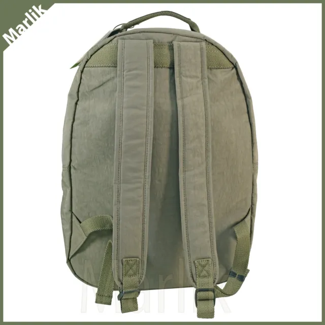 Grand sac à dos Kipling Séoul, tonal vert randonneur BP4412, avec protection pour ordinateur portable, NEUF 3