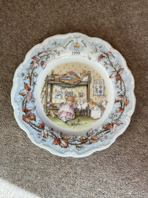 Royal Doulton Brambly Hedge 1999 Jahresschild. Originalverpackung. KOSTENLOSER VERSAND.