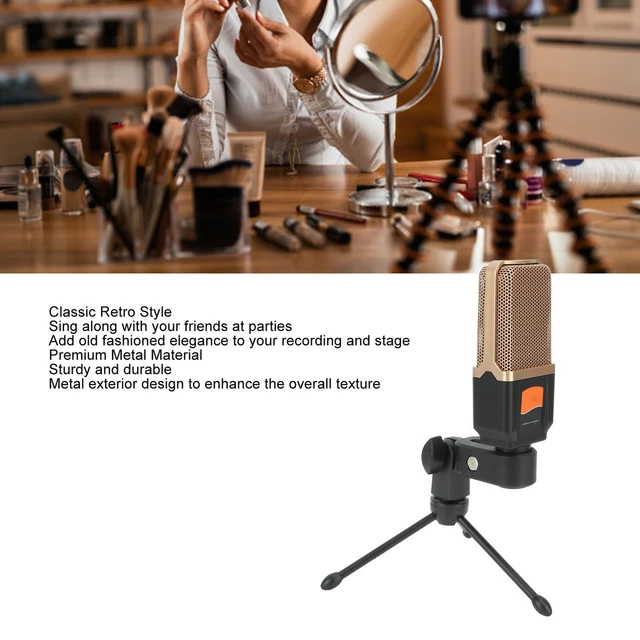 Condenser Microphone Noise Reduction Recoding Mic Cardioid Pickup