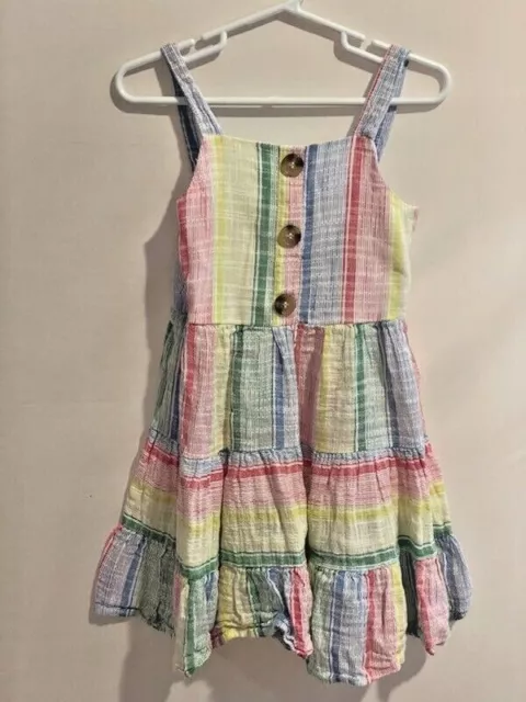 Nannette 4T Girls Striped Sleeveless Dress