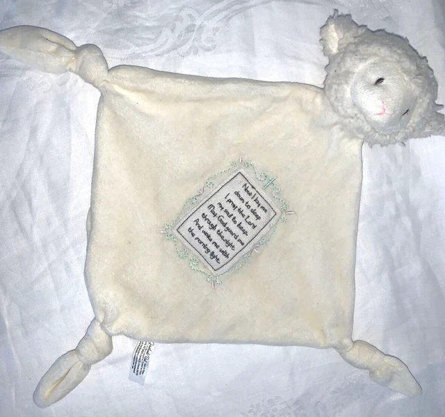 Grasslands Road Lamb Baby Security Blanket Lovie Lovey Plush "Now I lay me down"