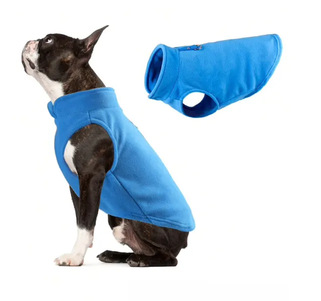 Veste Gilet Polaire pour Chien Vêtement Hiver Doux pour Animaux de Compagnie