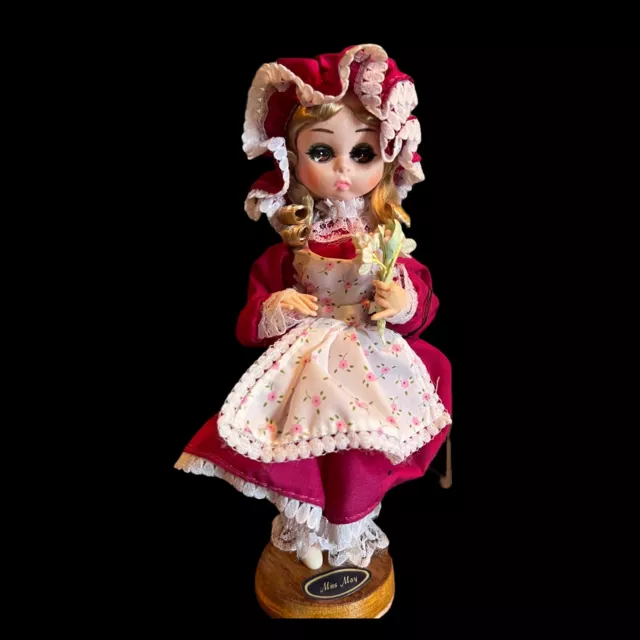 Collector’s Dolls By Bradley Miss May W/ Certificate Of  Authenticity Big Eyes