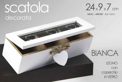 Pratico Organizer Cucina con Coperchio Trasparente Porta Tisane E tè in Legno Scomparti per Conservare Le Bustine Scatola Porta-bustine Scatola Porta The in Legno 24157cm 