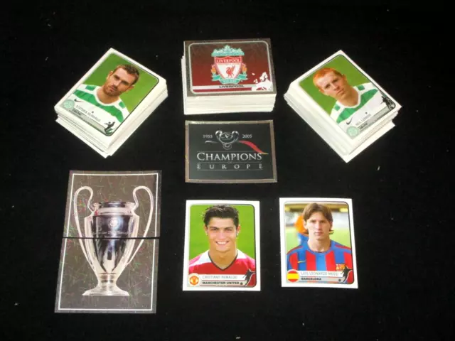 Champions Of Europe 2005-2006 Complete Set Panini 384 Stickers Messi Ronaldo