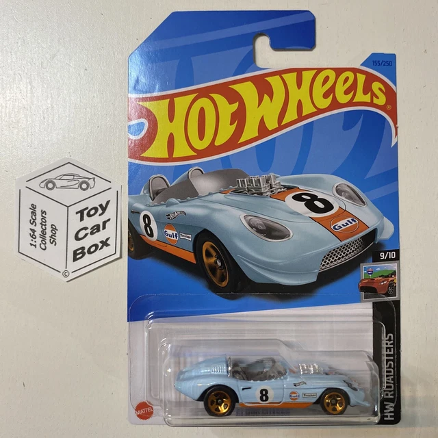2023 HOT WHEELS 155 Glory Chaser Gulf Blue 9 Roadsters Long