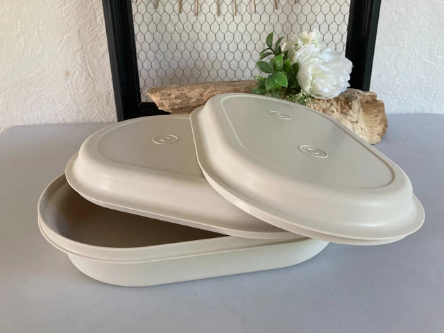 325 PLAT OVALE Cuiseur Vapeur Tupperware Micro Onde Plastique Longueur 30  Cm EUR 30,00 - PicClick FR
