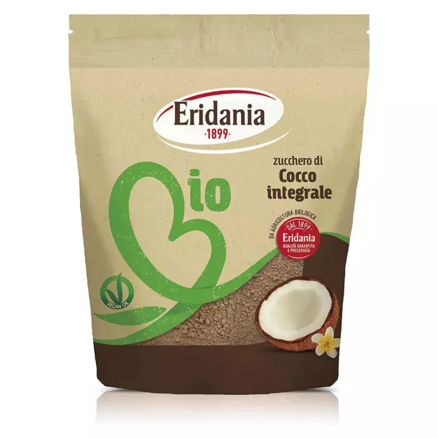 Zucchero di Cocco Integrale Eridania Bio Pacco da 230 g Zucchero Bianco
