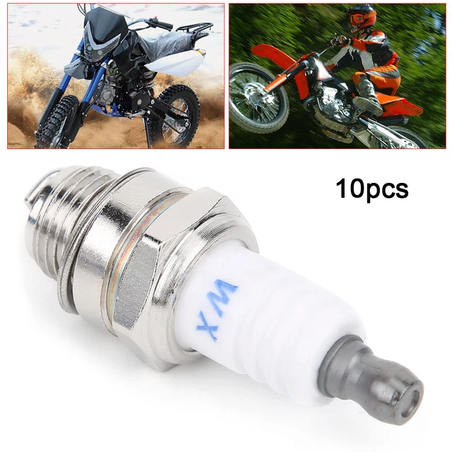 10pcs BPT L7T Ceramic Spark Plugs for 43cc 47cc 49cc Mini PIT Pocket Scooter SMO