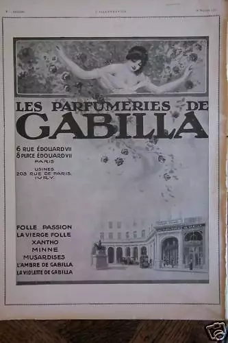 Pub - LES PARFUMERIES DE GABILLA 1913