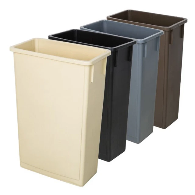 23 Gallon Commercial Restaurant Slim Plastic Rectangular Trash Can Recycle Bin