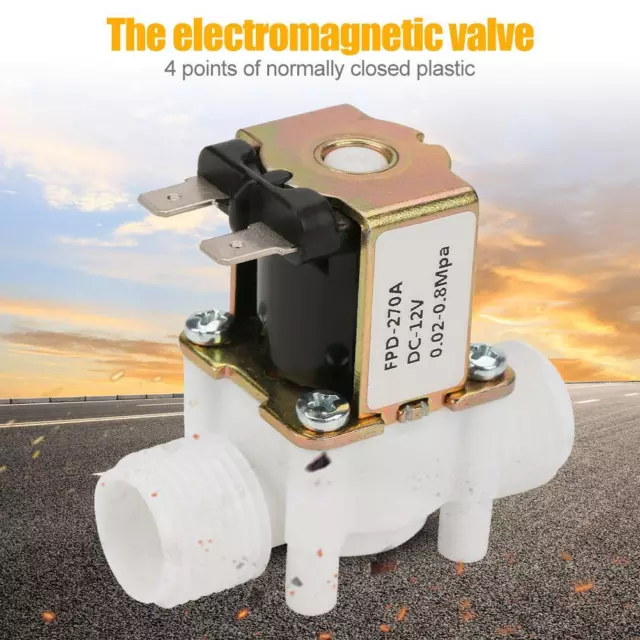 DC 12V Water Oil Control Valve Normally Closed 0.02-0.8mpa for Water Dispenser