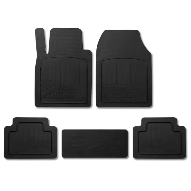 Fußmatten Gummimatten 3D Matte für Mini Cooper Gummi Schwarz 5tlg