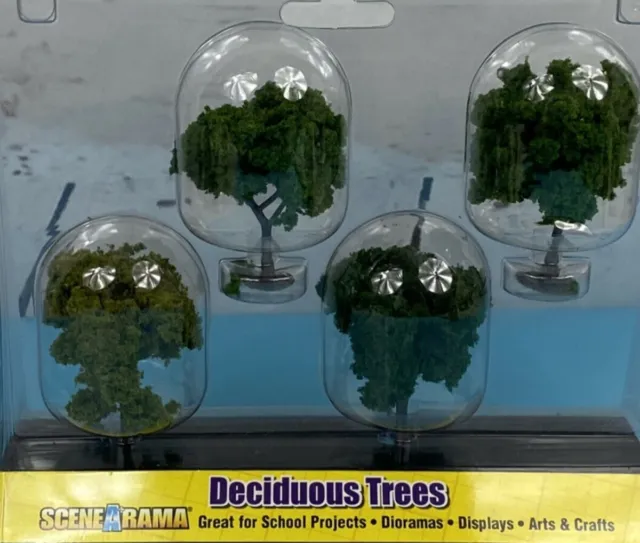Woodland Scenics SP4150 2"-3" Deciduous Trees - Ready to Use  (Pack of 4)