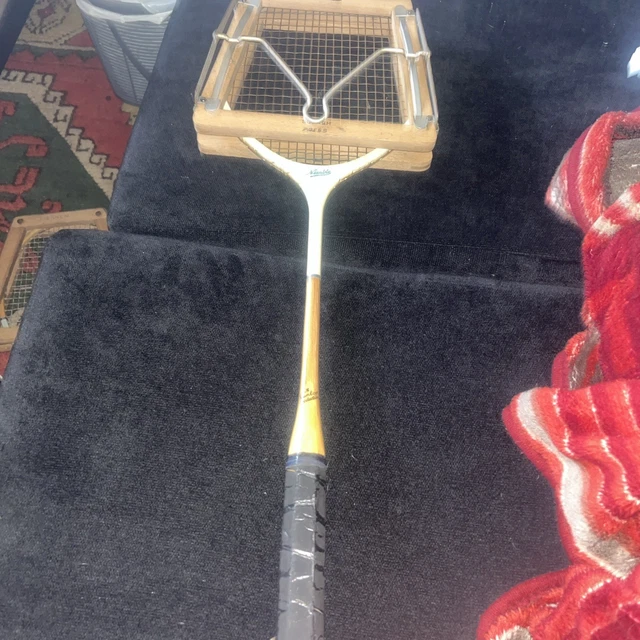 Ancienne raquette de badminton Slazenger Flight Commander rare et