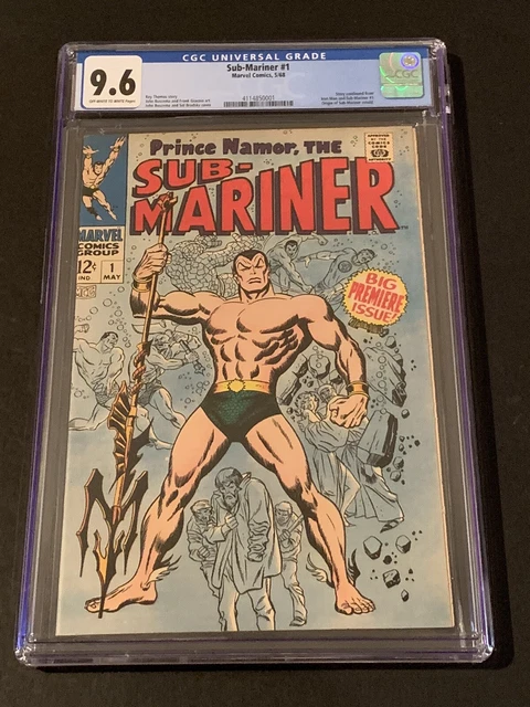 Sub-Mariner #1 (1968) - Cgc Grade 9.6 - Origin Retold - 1St Issue - Roy Thomas!