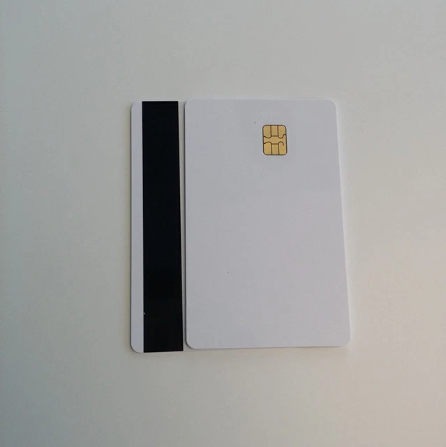 10 pezzi smart card vuota chip Sle4442 + striscia magnetica Hico 3 tracce getto d'inchiostro PVC