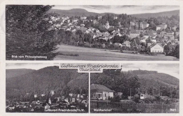 Ansichtskarte Postkarte Luftkurort Friedrichroda Thüringer Wald uralte AK