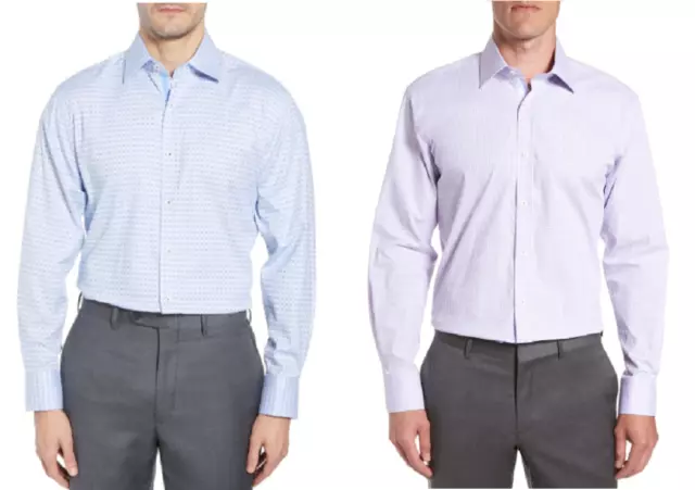 English Laundry Men's  Check Regular Fit Dress Shirt, MSRP $79