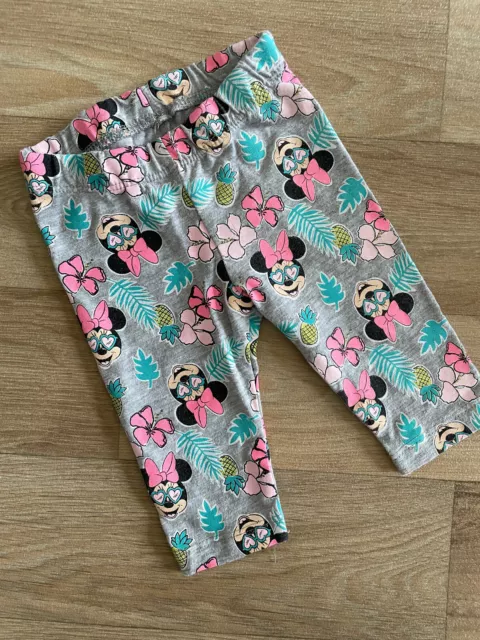 Baby Girl 0-3 months Primark Colourful Tropical Minnie Mouse Leggings Disney