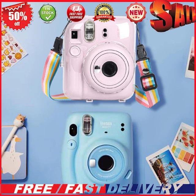 Mini Camera Case PC Crystal Camera Bag Protective Shell for Camera Instax Mini12