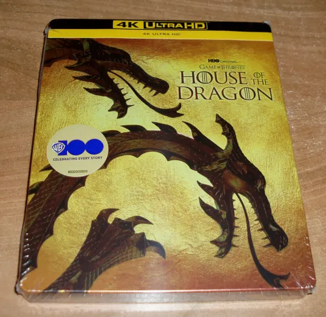 LA CASA DEL DRAGON (House of the Dragon) 1ª TEMPORADA STEELBOOK 4K UHD NUEVO