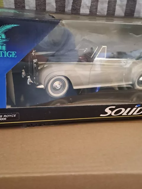 Rolls Royce Solido Prestige Die Cast Metal Car Ref 8006 silver 1:20 Scale In Box