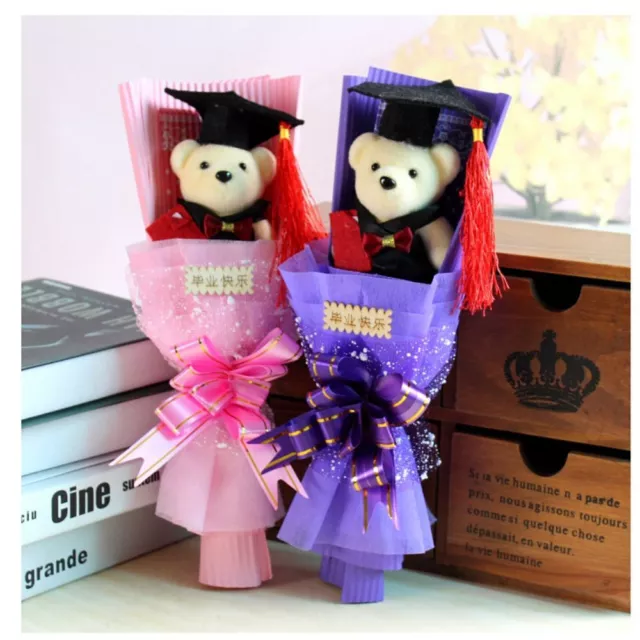 Cartoon Graduation Bouquet Lovely Bear Bouquet Decoration  New Year