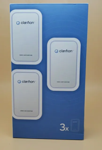 PACK OF 3: Clarifion Air Ionizer Filterless Plug-In *NEW OPEN BOX*