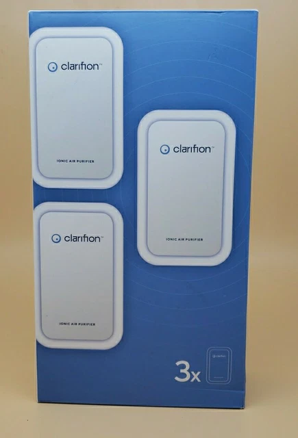 PACK OF 3: Clarifion Air Ionizer Filterless Plug-In *NEW OPEN BOX*