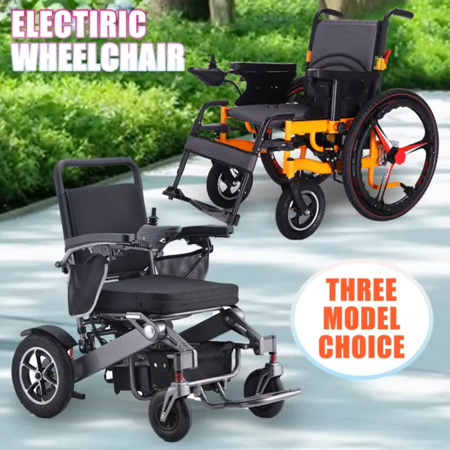 400W Power Electric Wheelchair Plus Size Long Range Folding Alloy Wheel Chair