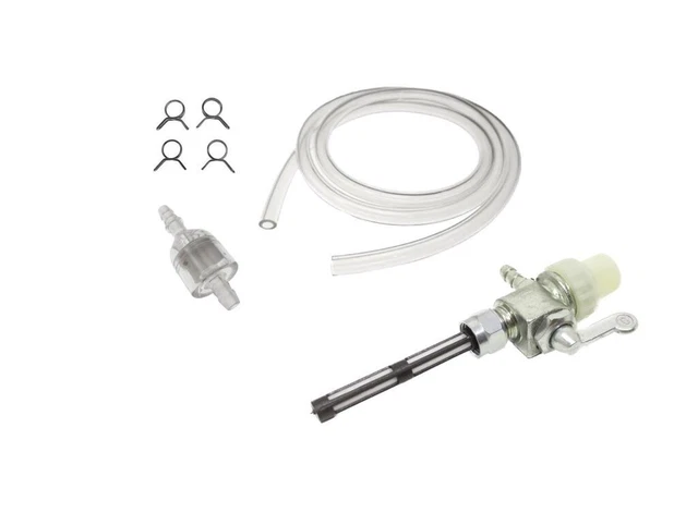 Benzinhahn + Filter + Schlauch Set – Für Malaguti, Benelli, Kymco, Aprilia U.v.m.