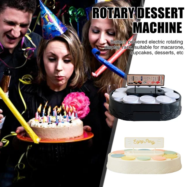 Macchina trasportatore sushi lastre automatiche da esposizione dessert rotante sushi. Torta N0P0