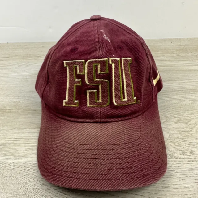 Florida State Seminoles Nike Hat NCAA Red Burgundy Snapback Adjustable Hat FSU