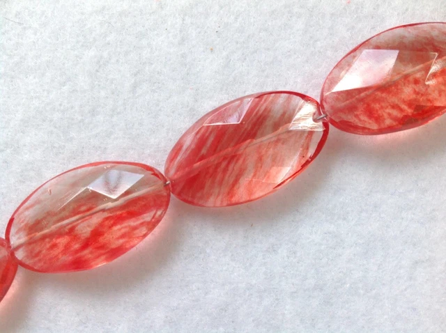 Beads, Cherry Quartz, Crafts, Jewelry Making